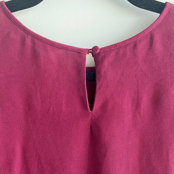 Club Monaco Burgundy Blouse - Picture 3 of 5